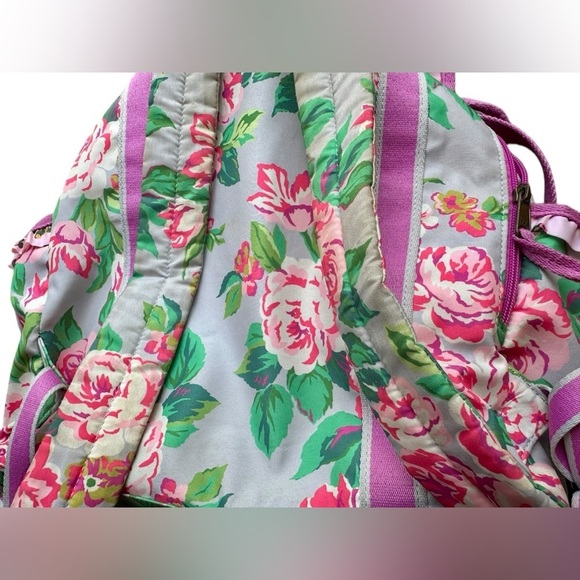 Matilda Jane Carry It All Diaper Bag Backpack Brilliant Daydream Pink Floral - Picture 12 of 14